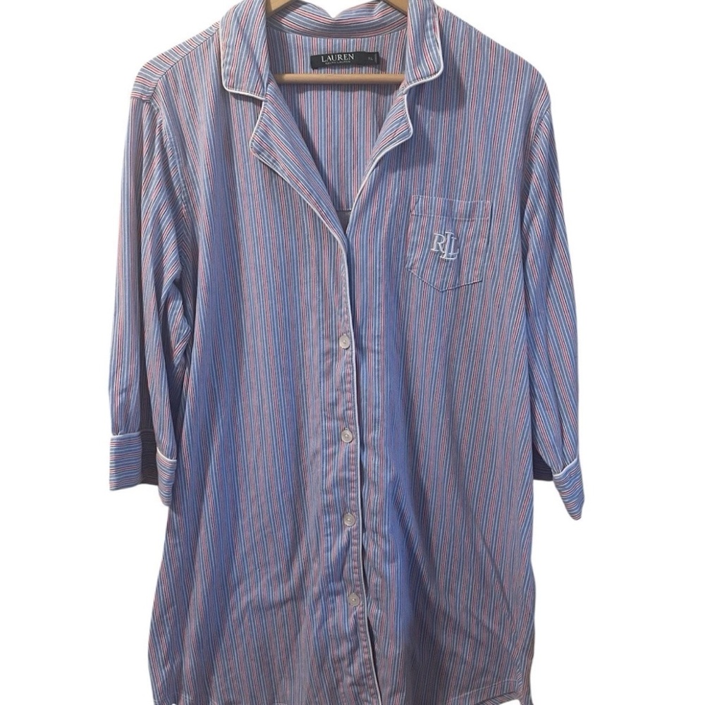 Lauren Ralph Lauren Striped women’s sleep shirt/ XL